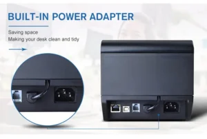 USB+Ethernet Thermal Receipt Printer – ZY808 built in power