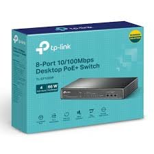 TP-Link 8-Port 10/100Mbps Desktop Switch with 4-Port PoE+ - TL-SF1008P